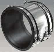Flexseal GmbH Manschettendichtung TYP 2B Werkstoffe: Spannbänder aus Edelstahl (Stahl Nr. 1.4301 (V2A) oder Stahl Nr. 1.4404 (V4A)), Dichtungsmaterial aus Ethylen-Propylen-Dien-Kautschuk (EPDM) o.