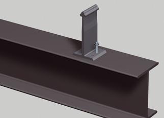 Bohrschraube für Holz Empfohlene Einschraubtiefe 50 mm Halter auf Stahlpfette mit oder ohne