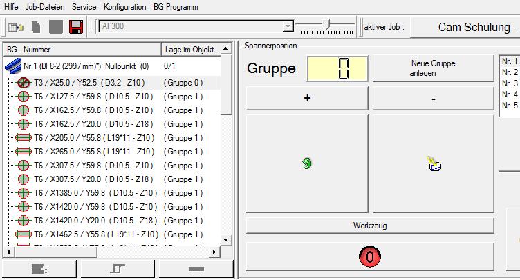 Simulation Kontrolle der Bearbeitungen 4.