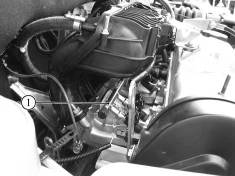 Abb. 2-114 Anordnung des Kraftstoffverteilers an Motoren 11183, 21114 (beim ausgebauten Schutzblech des Saugmoduls): Abb.