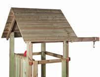 Spielgeräte Holzdach für Spielturm Knotenseil