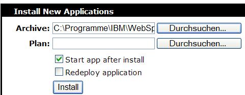 Apache = Startrampe für Installation von Anwendungen Web Console Hot Deployment Verzeichnis deploy Nur für Entwicklung, für Produktion deaktivieren
