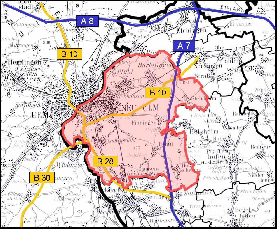 Naturräumlich wird das Stadtgebiet Neu-Ulms von drei Haupteinheiten geprägt: Dem Unteren Illertal, dem Donauried und den Iller-Lech-Schotterplatten.