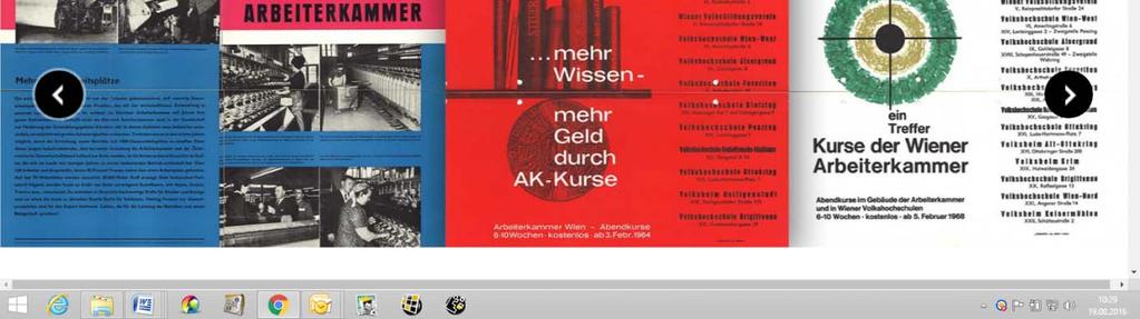 AK-Kurse 1964 AK Wien Plakat Kurse der