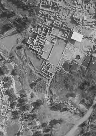 Abbildung 362: Luftbild der Grabungen von Zakros, Stand gegen 1992: