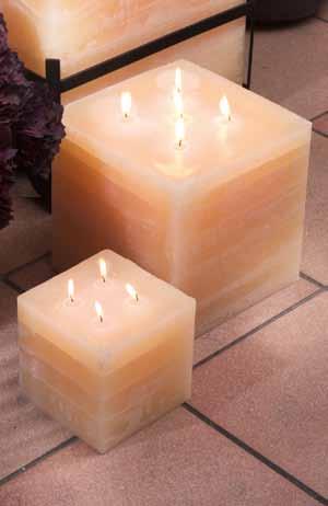 73 Durchgefärbte Kerzen solid-ed candles Villa Rustica Ambiente Indoor handgegossen hand-made Verwandeln Sie Ihren Wohnraum in einen Ort mit Wohlfühlambiente Die bei diesen großen Wachsobjekten