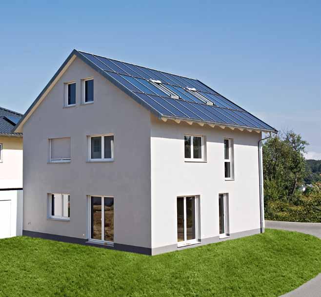 Wohnhaus in Wiesbaden Solarthermie-Anlage zur Trinkwassererwärmung und