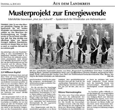 KG und Bürgerwindenergie Kastl GmbH & Co. KG.