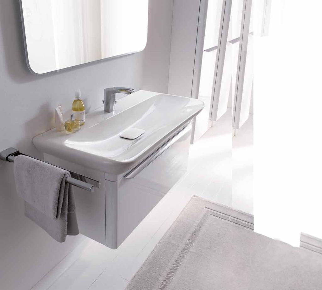 Diese neue Badserie bringt in natürlicher Leichtigkeit unverwechselbares Design in Ihr Bad und besticht