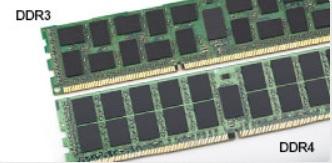 Die Kerbe auf einem DDR4-Modul ist an einem anderen Ort als die Kerbe auf einem DDR3-Modul.