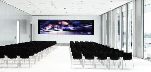 The ultra-modern Customer Center also offers the ideal backdrop for company events.