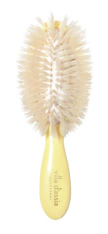 HAIR COLORS. MAFALDA S NATURAL PASTEL BRUSH Zart gelbe Haarbürste in Reisegröße. Sorgt für besonders glänzendes Haar.