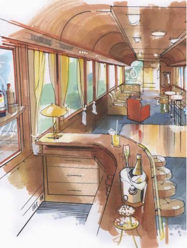 neuen Konzept der Glacier-Express Züge nur noch zur zeitweisen Verstärkung der Gourmino-Speisewagen im Einsatz stand.