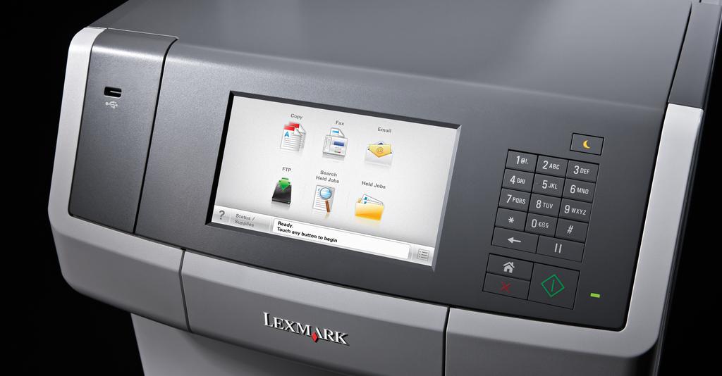 Lexmark XS748de : Zusätzliche Lösungen Neben den in das Gerät integrierten Lösungen ist ein