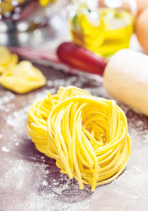 - Pasta wie bei der Nonna - Die Qualität einer Pasta wird im Wesentlichen von zwei Faktoren beeinflusst: Die Ausgangsprodukte Hartweizen und Eier müssen von einwandfreier Qualität sein, und das
