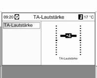 Radioeinstellungen und dann Geschwindigkeitsabhängige Lautstärkeanhebung auswählen.