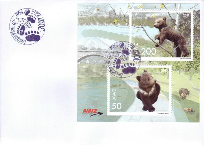 Schweizer Privatpostmarken 7 FDC 3 FDC 4+5 * Hinweis: Auf den 1.
