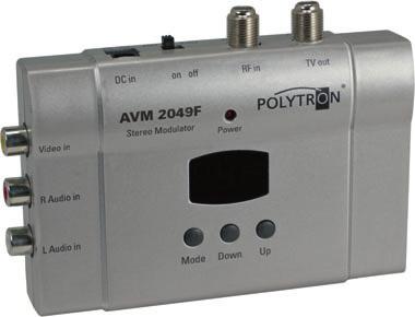 AV in PAL Der Modulator AVM 2049F wandelt ein AV-Signal, z.b. von einer Kamera, DVD-Player, Receiver etc, in ein PAL- Signal um.