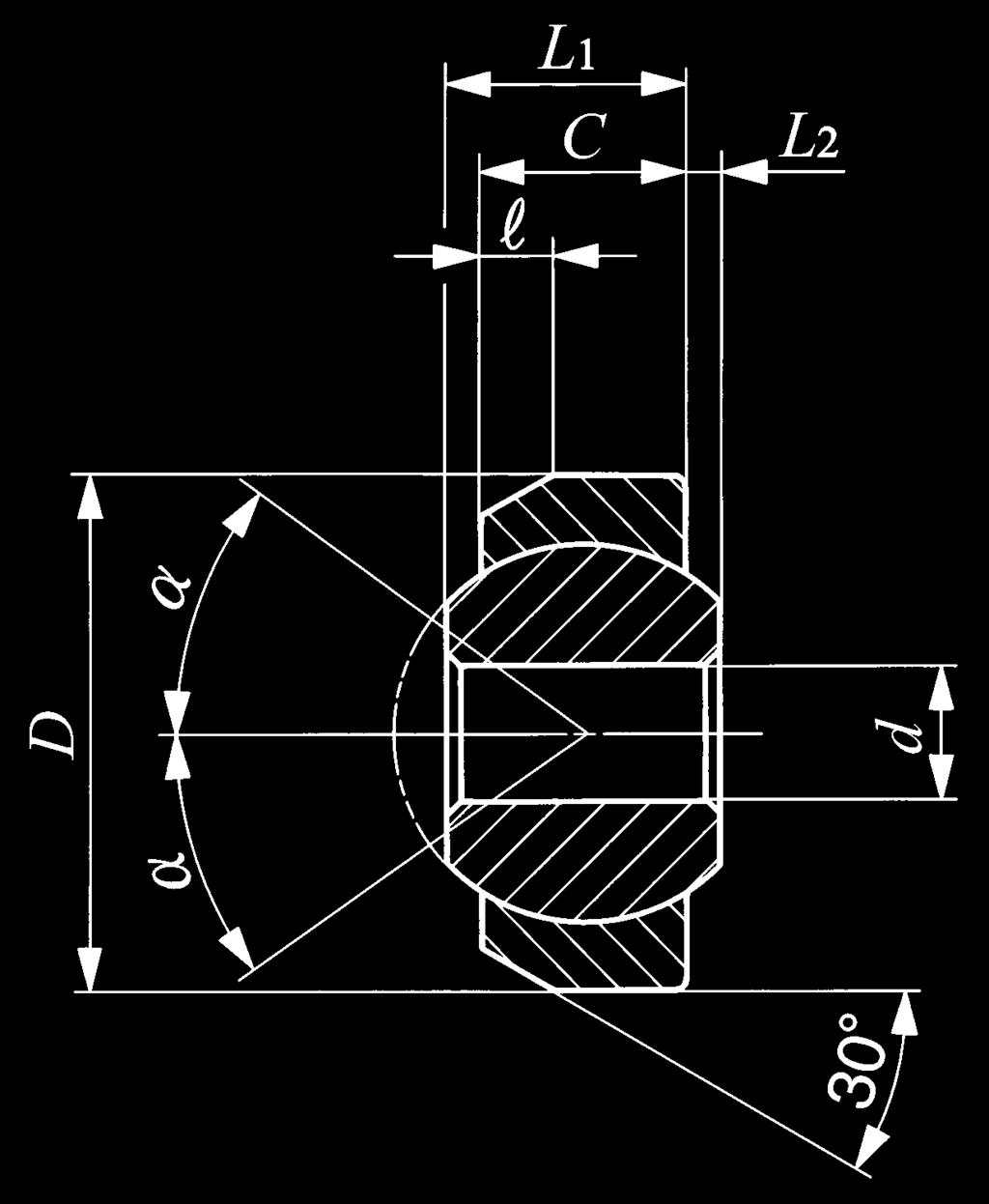 Presspassun ist eine Bohrun mit einem Durchmesser von.7 a ø (H) vorzusehen. Der Einbau erfolt mit dem um abeschräten Ende mittels Presspassun.