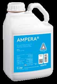 Ampera Fungizid Für Standfestigkeit, Wachstumsregulierung und stark gegen Pilzerkrankungen Ampera ist ein breit einsetzbares Fungizid, das zwei verschiedene Wirkstoffe mit vorbeugender (protektiver)