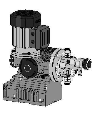 unterschiedlicher Antriebsvarianten Drehstrom-Normmotor oder Wechselstrommotor Dosierpumpen für den Einsatz im Exe- und EXde-Bereich mit ATEX-Zulassung Ohne Motor mit verschiedenen