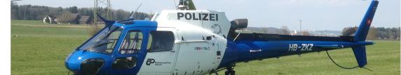 Ecureuil AS350B3 der Kantonspolizei Zürich zum Einsatz zur Verfügung.