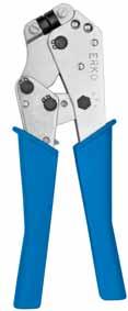 Presswerkzeuge Crimpzange R 50 Crimpzange geeignet für: nicht isolierte Kabelschuhe und Verbinder (Aderendhülsen ausgenommen) (Presseinsätze SA) vom Querschnitt 10 50 mm² isolierte Kabelschuhe und