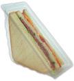- glasklar, dreieckig mit Deckel 548000 Sandwich-Boxen mit anhängendem Deckel APET dreieckig 980 (7 x 140) 3/15 185x85x65mm für 3 Lagen klar 548020 Sandwich-Boxen