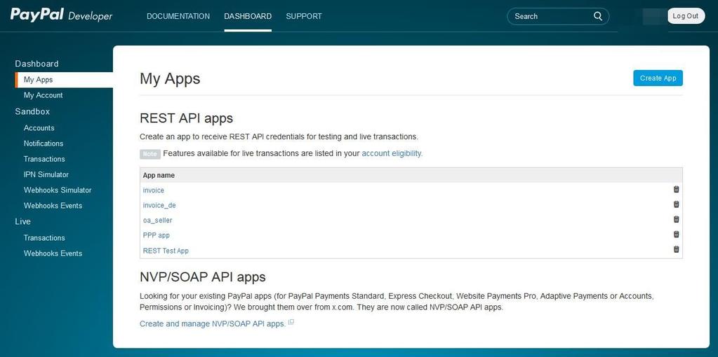 3.2.3. API-Zugangsdaten abfragen Ihre PayPal PLUS API-Zugangsdaten finden Sie im