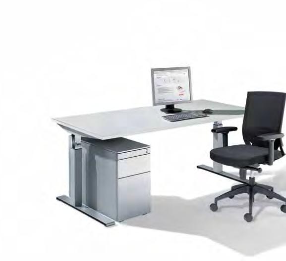 Tische, Container & Stü Komfort, Ergonomie und Wohlbefinden am Arbeits platz: dafür steht das Büromöbelprogramm von C+P.