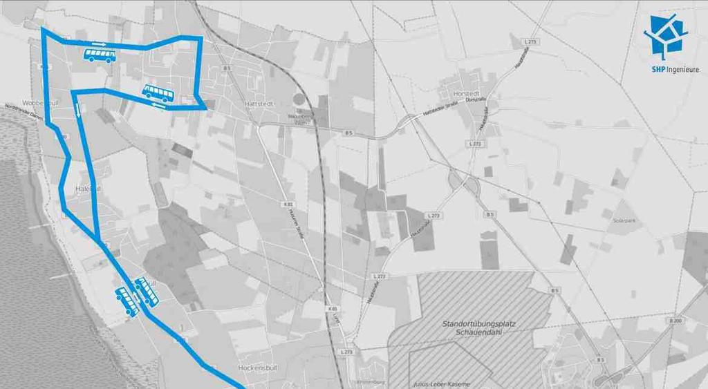 1 Liniennetz Das Liniennetz des Stadtverkehrs Husum besteht ab August 2018 aus insgesamt sieben Stadtbuslinien sowie zwei Schülerverkehrslinien (Abb. 1).