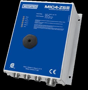 MIC4-ZS MOTORTECH IGNITION CONTROLLER Auf Basis der MIC4-Serie fertigt MOTORTECH eine spezielle Geräteversion als Ersatz für das TEM-ZS1- und TEM-ZS3-Zündsystem auf MWM / DEUTZ -Gasmotoren.