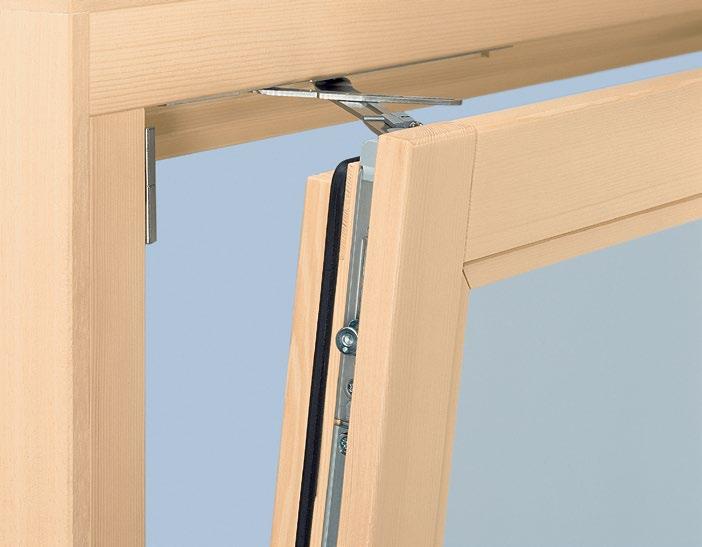 Stahlkreiszunge für Fenster und Balkontüren Die Kreiszungen aus gehärtetem Stahl greifen wie Schwenkriegel von oben oder von unten in die stabilen Stahl-Schließstücke im Rahmen und haken sich dort