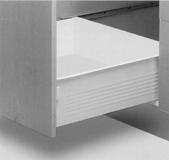 Seite 36 im PDFKatalog MetaBox Stahl hoch Teilauszug Höhe 50 mm Innenauszug Normalauszug 25 METABOX Stahl hoch 50 mm Grundbeschlag, Teilauszug verwendbar für Normal und Innenauszug, cremeweiß RAL 900