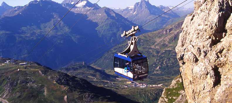 Arlberger Bergbahnen Seit über 75 Jahren befördern die Arlberger Bergbahnen ihre Gäste auf die Gipfel rund um.