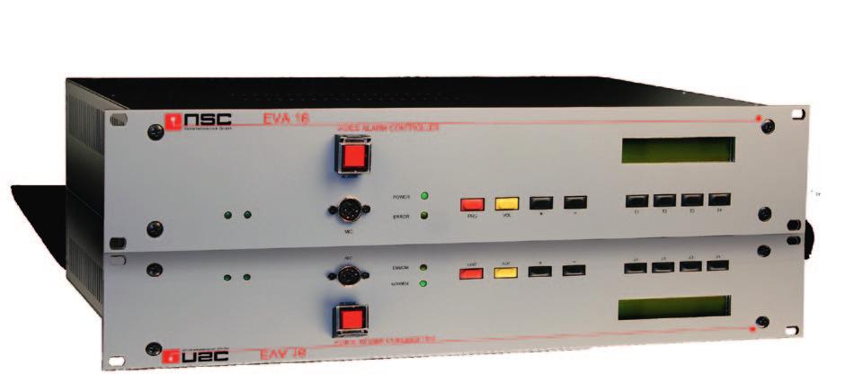 EVA Audio-Management-Systeme zertifiziert nach EVA 16 M/S EN Audio-Management EVA 16 M/S EN ist ein innovatives Kompakt-System zur Beschallung und Evakuierung nach EN 54-16 und DIN EN 60849 (VDE