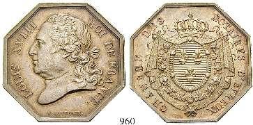 960 Louis XVIII., 1814-1824 Jeton o. J. 12,2 g.