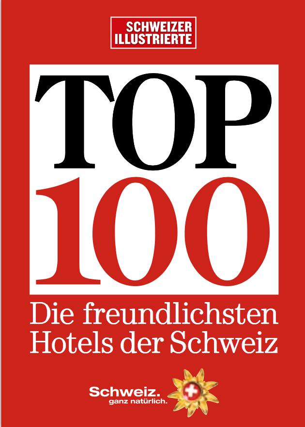 Broschüre 100 Die Broschüre 100 wird von den Journalisten des Magazins verfasst und der Schweizer Illustrierte beigelegt. Die Broschüre dient als Werbung für die Walliser Hotels im Winter.