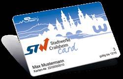 Shopping & Service Fordern Sie jetzt Ihre kostenlose STW-Card an! 5 % Rabatt auf das Gesamtsortiment (ausgenommen bereits reduzierte Ware). Karlstraße 10, Crailsheim, Tel. 07951 94590, www.
