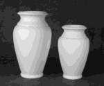 14 cm hoch R25024 ø 14 cm, 27 cm hoch Vase rund-quadratisch