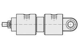 nieren. z.b.: - Rundflansch hinten + Rundflansch vorn (105/103), - Gleichlaufzylinder mit Schwenkzapfen Mitte bzw. Hinten (109/DK bzw.