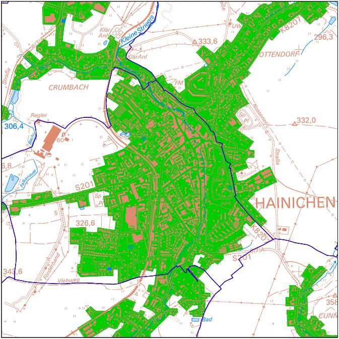 4.4.24 Hainichen, Stadt 269 Hainichen Übersicht abgeleiteter statistischer (Haushalte: 28,44 % I Unternehmen: 52,49 %)