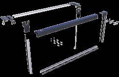 Adjustable construction kit for individual widths and