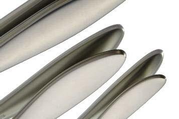 18/10 stainless steel is used as the base material. Silver plating is done in several operations in the galvanic bath where the silver layer is connected insolubly with the base metal.