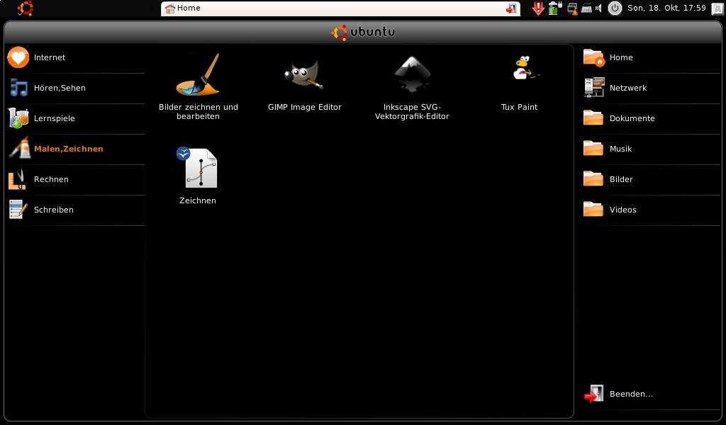 Desktop Handlungsorientierte Typologie Firefox: Moodle, Antolin, Blinde Kuh, Bildbetrachter, Fotoverwaltung, Bildschirm fotografieren, Webcam, gcompris, Kanagram,