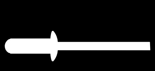 1. 02 Q-MEHRBEREICHS-BLINDNIETE MEHRBEREICHS-BLINDNIETE Der Vorteil von Mehrbereich-Blindniete liegt im große Klemmbereich gegenüber dem Standard Blindniet.