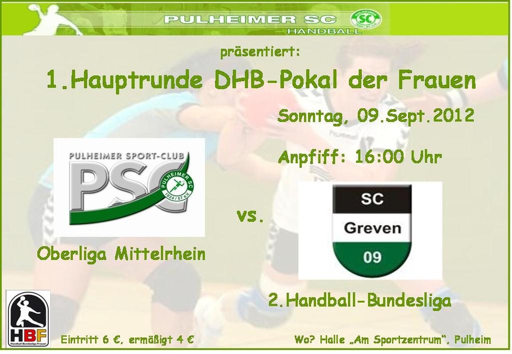 1. Damen - Oberliga Pulheimer Oberliga-Damen empfangen am Sonntag den SC Greven 09 Für die meisten Spielerinnen des PSC wird es etwas Besonderes sein, wenn am Sonntag um 16 Uhr in der 1.