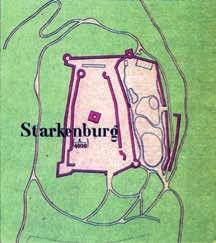 Es sind in der Karte zahlreiche Steinbrüche zu finden, so auch am Schloßberg nordwestlich der als Ruine beschriebenen Starkenburg.