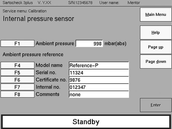 sensor; absolute pressure sensor or relative pressure sensor F6: Identification (e.g. manufacturer) F7: Serial number F8: Certificate number F9: Internal number F10: Remarks Fig.