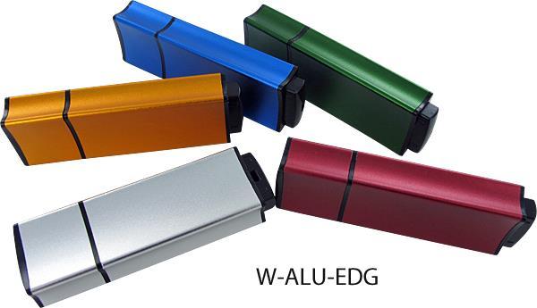 W-ALU-EDG USB Stick Korpus : Korpus Alu und Kunststoff.
